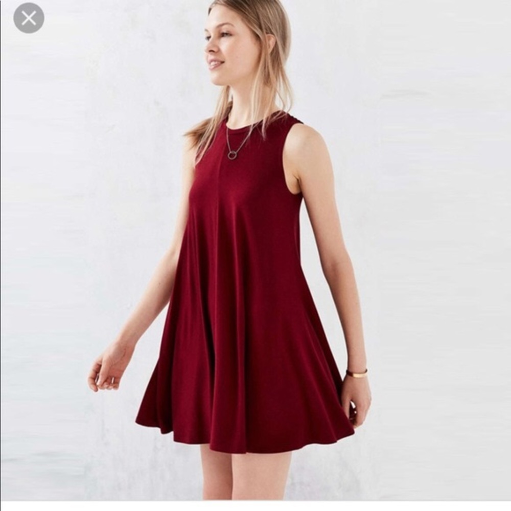 Urban Outfitters Maroon Swing Dress